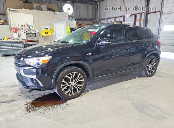 JA4AP3AW7JZ009709 2018 MITSUBISHI OUTLANDER Black Trasero izquierdo