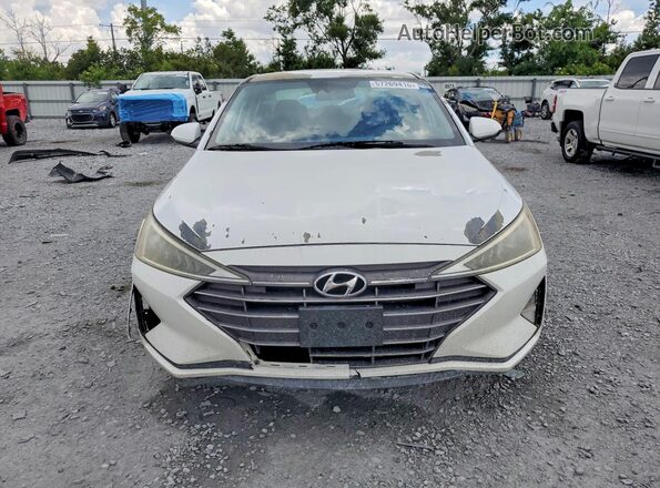 5NPD84LF2KH417109 2019 HYUNDAI ELANTRA White უკანა ხედი