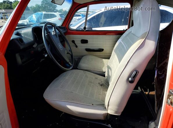 1342529641 1974 VOLKSWAGEN BEETLE Orange წინა სალონის ხედი