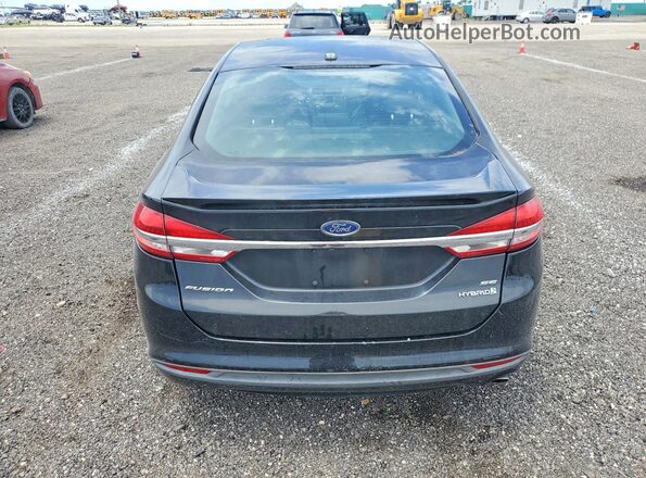3FA6P0LU6JR137987 2018 FORD FUSION Black Widok wnętrza z przodu
