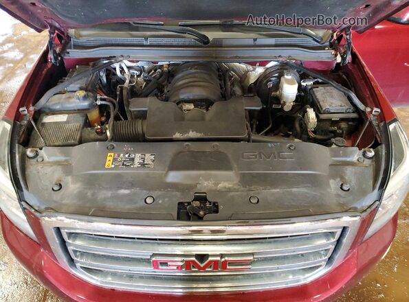 1GKS2BKC6HR174785 2017 GMC YUKON Red Vista de la etiqueta del VIN