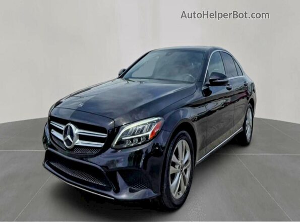 55SWF8EB0KU315837 2019 MERCEDES-BENZ C Черный Задняя левая четверть