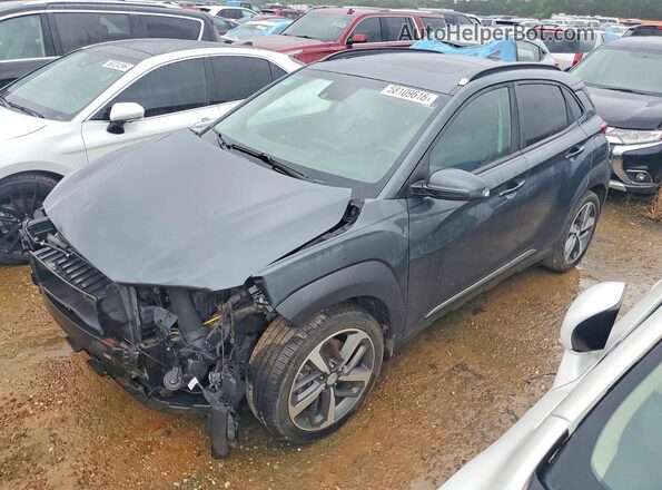KM8K33A54KU201788 2019 HYUNDAI KONA Gray Rear left