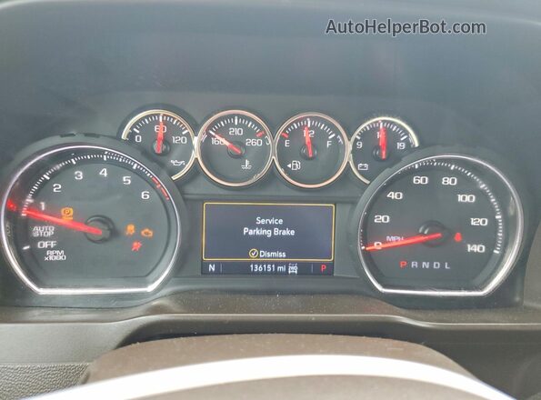 1GCRYDEDXKZ371362 2019 CHEVROLET SILVERADO Белый Вид задних сидений