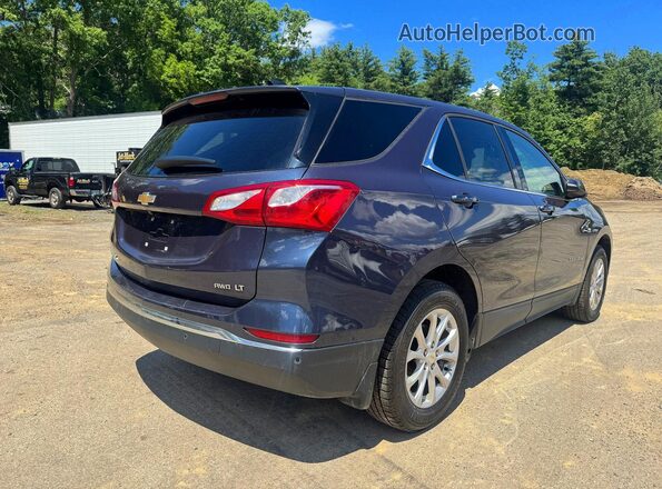 3GNAXUEV4KL254562 2019 CHEVROLET EQUINOX Blue Вид спереду