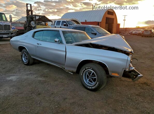 136370L163779 1970 CHEVROLET CHEVELLE Silver წინა მარჯვენა
