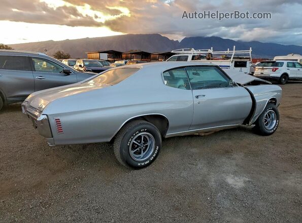 136370L163779 1970 CHEVROLET CHEVELLE Silver უკანა მარჯვენა