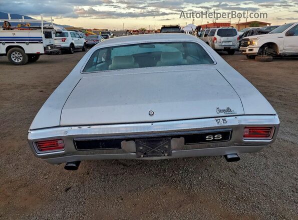 136370L163779 1970 CHEVROLET CHEVELLE Silver უკანა ხედი