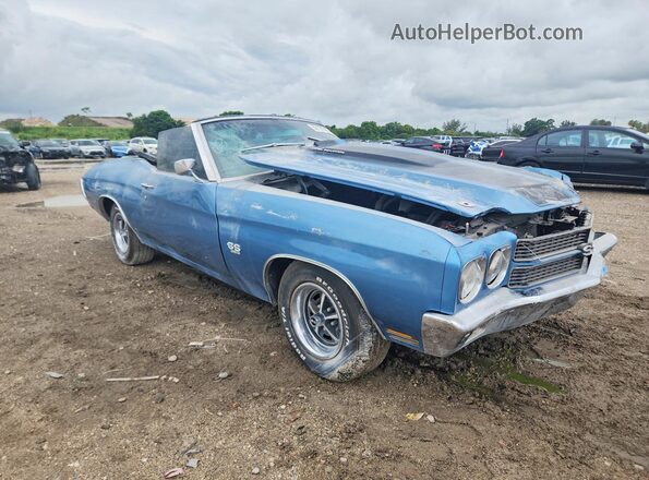 136670B122821 1970 CHEVROLET CHEVELLE Blue Przód prawy