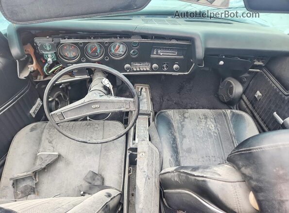 136670B122821 1970 CHEVROLET CHEVELLE Blue Widok deski rozdzielczej