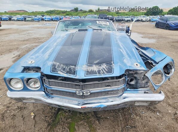 136670B122821 1970 CHEVROLET CHEVELLE Blue Widok z przodu