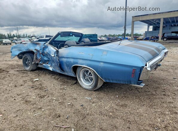 136670B122821 1970 CHEVROLET CHEVELLE Blue Tył lewy