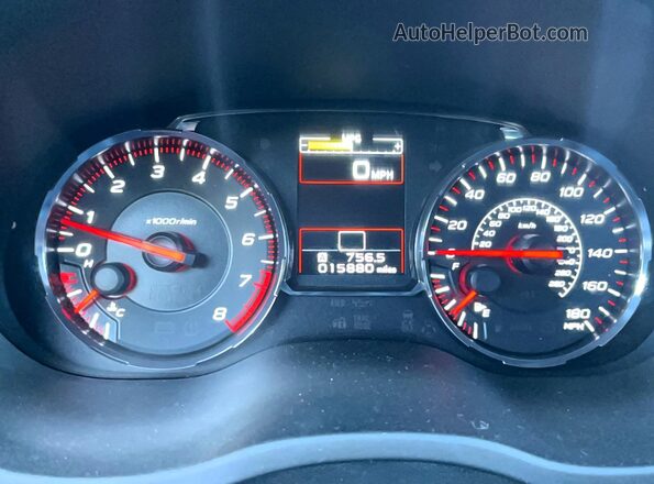 JF1VA1H62L9814612 2020 SUBARU WRX Blue Սարքավորումների վահանակի տեսք