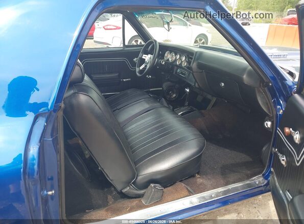 136800L207038     1970 CHEVROLET EL Синий Вид салона спереди