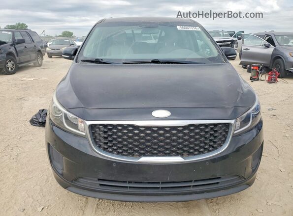 KNDMB5C11J6398637 2018 KIA SEDONA Black Вид ззаду