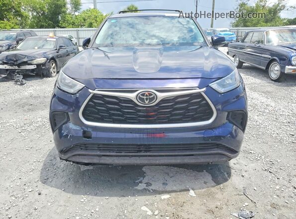 5TDCZRAH1LS005172 2020 TOYOTA HIGHLANDER Blue 