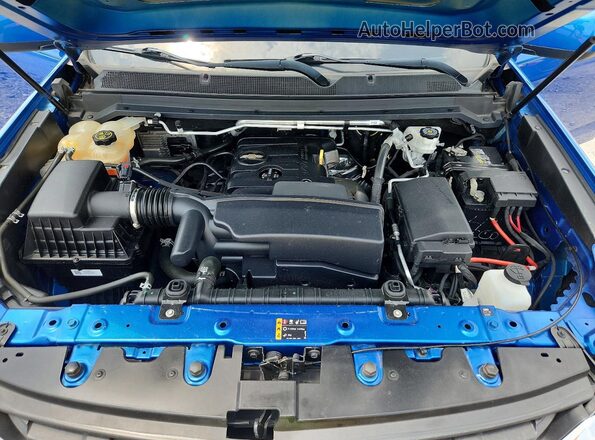 1GCHSBEA4L1123194 2020 CHEVROLET COLORADO Blue Engine compartment view