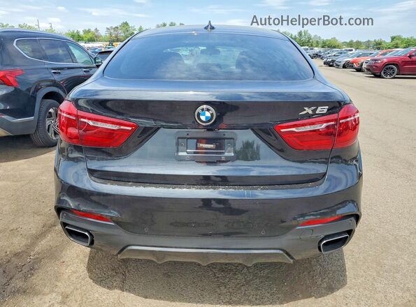 5UXKU2C59H0N84358 2017 BMW X6 Black Սալոնի դիմացի տեսք