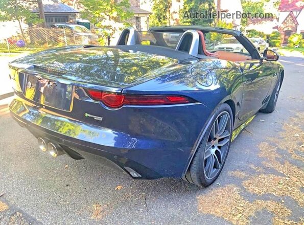 SAJD85FVXJCK49031 2018 JAGUAR F-TYPE Blue Front right
