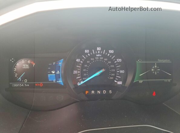 2FMPK4J91JBB49476 2018 FORD EDGE Blue უკანა სავარძლების ხედი