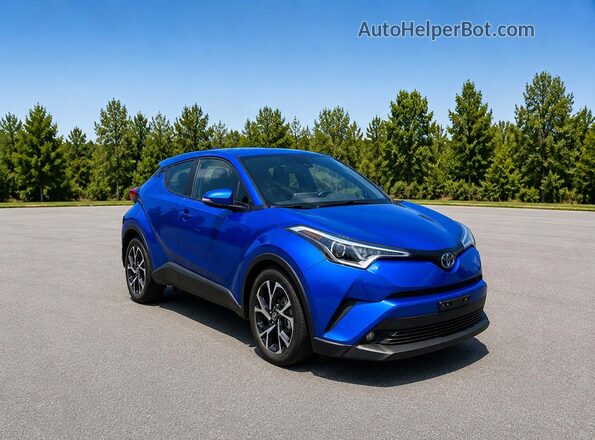 NMTKHMBX8JR023848 2018 TOYOTA C-HR Blue Rear left