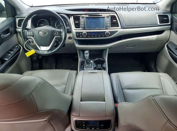 5TDKZRFH9KS326864 2019 TOYOTA HIGHLANDER Blue Instrument cluster view