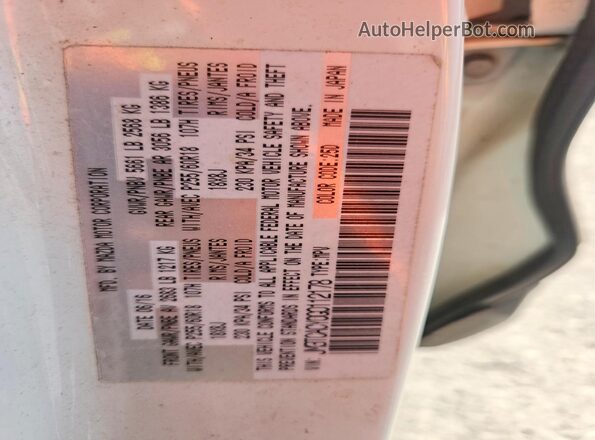JM3TCACY0G0112178 2016 MAZDA CX-9 White Սալոնի 360 աստիճան տեսք