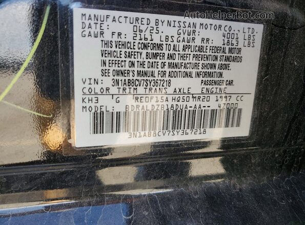 3N1AB8CV7SY367218 2025 NISSAN SENTRA Black 