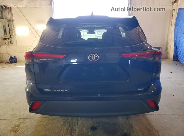 5TDGZRAH9LS005261 2020 TOYOTA HIGHLANDER Black წინა სალონის ხედი