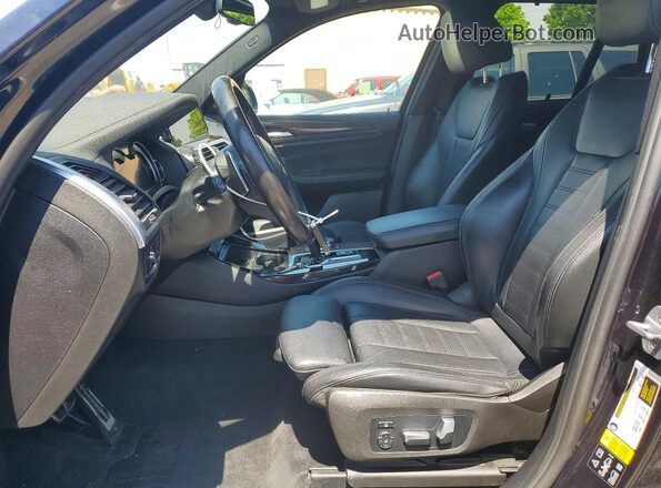 5UXTS3C58K0Z03790 2019 BMW X3 Blue Dashboard view