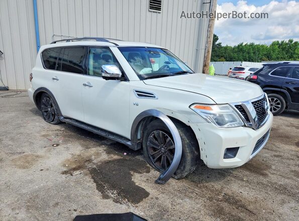 JN8AY2NF6H9304497 2017 NISSAN ARMADA White Widok z przodu