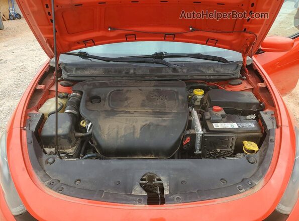 1C3CDFFA9GD816166 2016 DODGE DART Оранжевый Вид подкапотного пространства