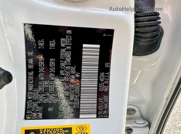 5TDDZRFH2JS908604 2018 TOYOTA HIGHLANDER White Vista interior trasera