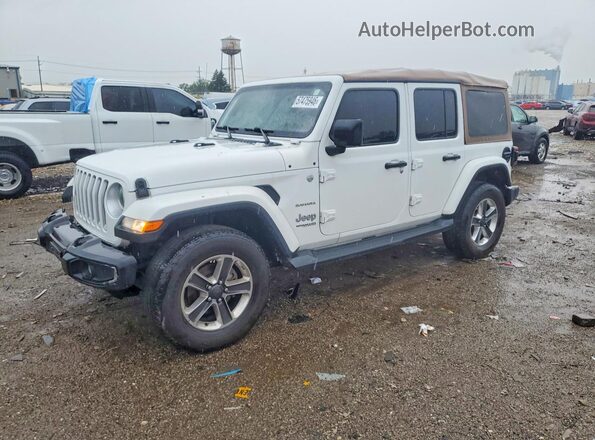 1C4HJXEN0KW520633 2019 JEEP WRANGLER White Հետևի ձախ