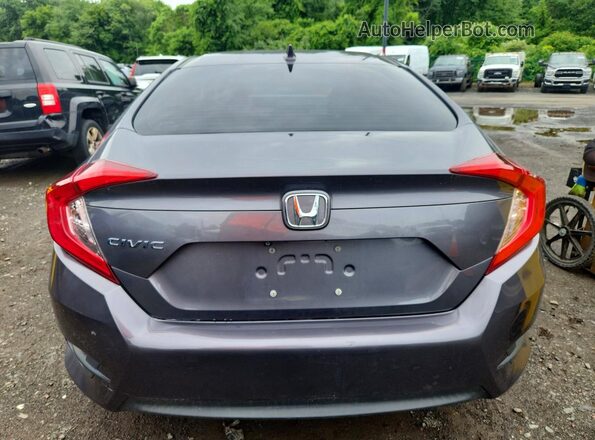 2HGFC2F72JH550638 2018 HONDA CIVIC Gray Вид салону спереду