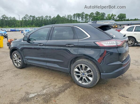 2FMPK4K92HBB18763 2017 FORD EDGE Black Trasero derecho