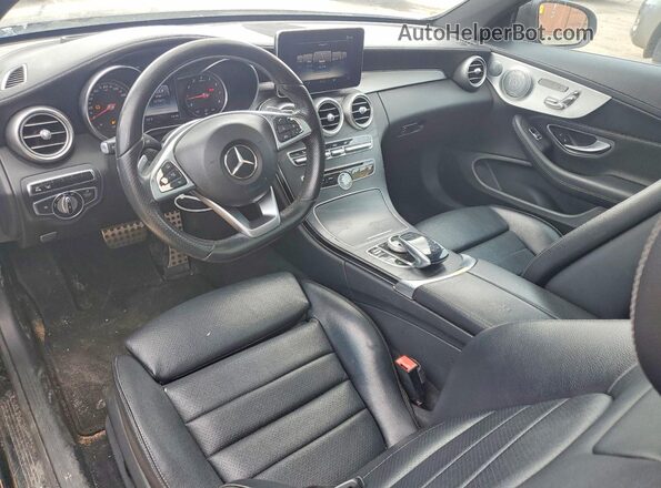WDDWJ4JB2HF360545 2017 MERCEDES-BENZ C Black Widok zestawu wskaźników