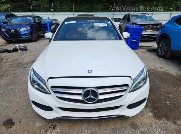 55SWF4JB8HU226539 2017 MERCEDES-BENZ C White Rear view