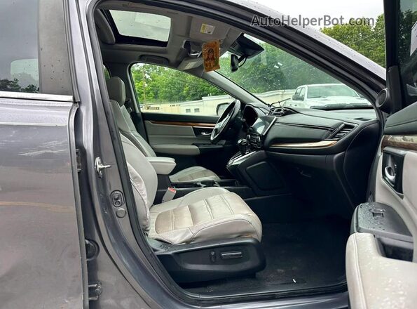 2HKRW2H88JH656043 2018 HONDA CRV Gray Вид задніх сидінь