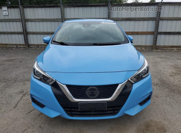 3N1CN8EV6ML826381 2021 NISSAN VERSA Blue Սալոնի 360 աստիճան տեսք