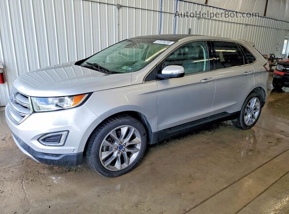 2FMPK4K91JBC22554 2018 FORD EDGE Silver Rear left