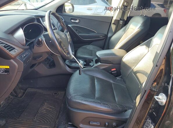 KM8SRDHF0HU179879 2017 HYUNDAI SANTA Black წინა პანელის ხედი