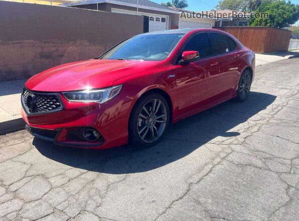 19UUB2F61JA008253 2018 ACURA TLX Красный Задняя правая четверть
