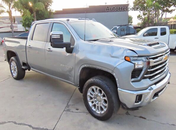 2GC4YPEY4R1267354 2024 CHEVROLET SILVERADO Gray Rear left