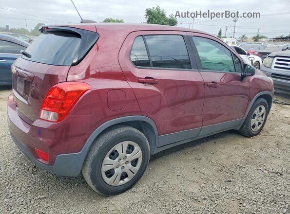 3GNCJKSB0HL234777 2017 CHEVROLET TRAX Burgundy Przód prawy