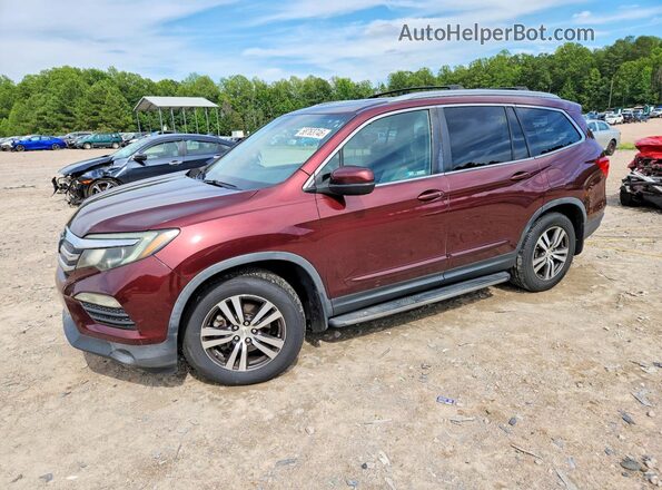 5FNYF5H58JB011426 2018 HONDA PILOT Maroon Trasero izquierdo