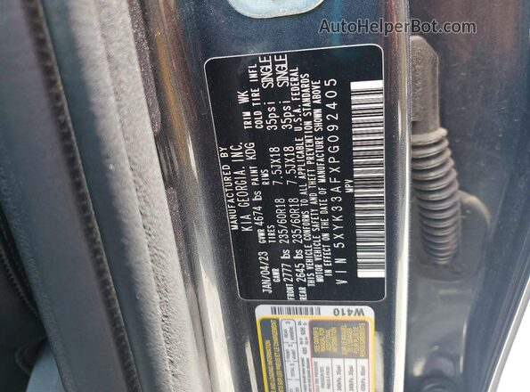 5XYK33AFXPG092405 2023 KIA SPORTAGE Gray 