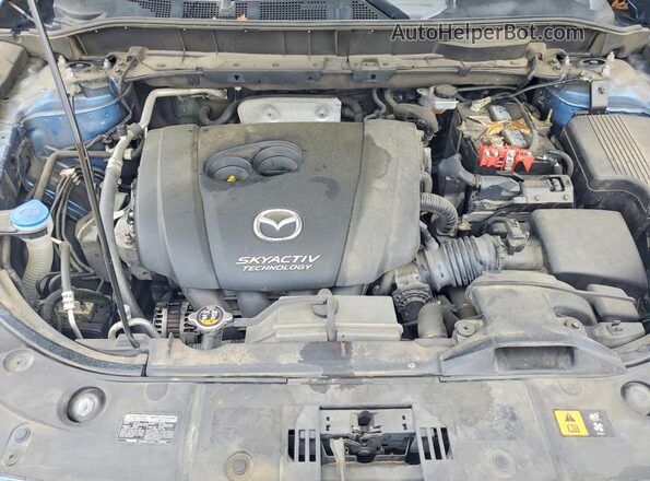 JM3KFABL8H0215813 2017 MAZDA CX-5 Blue Widok komory silnika