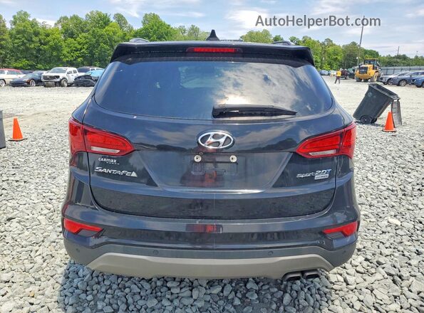 5XYZW4LA6HG464370 2017 HYUNDAI SANTA Black Widok wnętrza z przodu