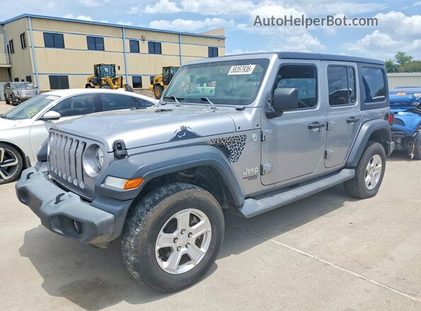 1C4HJXDN3LW199271 2020 JEEP WRANGLER Silver Trasero izquierdo